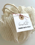fort & field - Natural ramie fiber bath loofah sponge pouf
