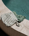 Kids Wet Bag Sammy the Seagull Green Stripe