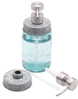 Mason Jar Lifestyle - Satin / Brushed Finish Soap Pump Dispensers for Mason Jars