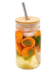 Mason Jar Lifestyle - Bamboo Straw Hole Tumbler Lid for Mason Jars