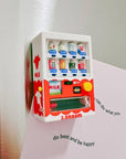 Mini Vending Machine Fridge Magnet, Retro Style