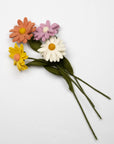 Pastel Daisy Felt Flower Stems