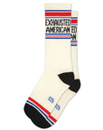 Exhausted American Gym Crew Socks