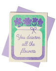 Bromstad Printing Co. - All The Flowers - Risograph Greeting Card