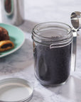 Jarware Coffee Scoop Wide Mouth Mason Jar, Stainless Steel