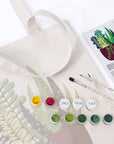 Paint Your Numbers - Succulent Garden Tote Paint by Numbers Kit