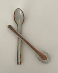 fort & field - Neutral colorblock handmade Japanese pottery coffee spoon