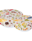 Field Mushrooms Bowl Covers Set of 2
