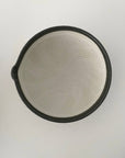 fort & field - 3 sizes of nestling mortars neutral charcoal ceramic pottery