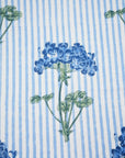 Blue Hydrangea Blockprint Tablecloth