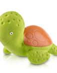 CaaOcho Natural Rubber Toys - Natural Rubber Turtle Non-Toxic Bath Toy, Mold-free design