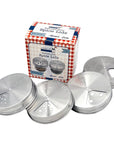 Mason Jar Lifestyle - 4 Pack Stainless Steel Spice Lids
