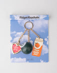 Fidget Keychain, Orange Juice