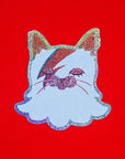 David Bowie Cat - Sparkle Sticker