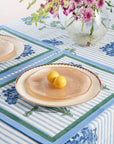 Blue Hydrangea Blockprint Tablecloth