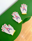 Bunny Gardening Gloves: Le Lapin Rabbit Print, Cotton Blend