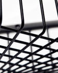 Black Corner Stainless Steel Basket