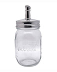 Jarware Glass Mason Jar and Oil Cruet Lid