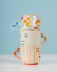 Striped Face Mug