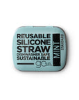 Silicone Straw with Travel Tin - Standard Size