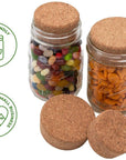 Mason Jar Lifestyle - Cork Lid / Stopper for Mason Jars 4 Pack