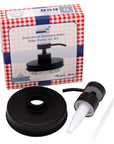 Mason Jar Lifestyle - Matte Black Soap Pump Lid Kit for Mason Jars