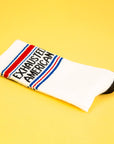 Exhausted American Gym Crew Socks