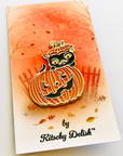 Pumpkin Cat soft enamel pin