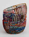 Ten Thousand Villages - Recycled Sari Wrapped Wire Basket