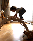 Montessori Climbing Set (3 Pieces)| Pikler Triangle, Climbing Arch & Ramp