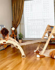 Montessori Climbing Set (3 Pieces)| Pikler Triangle, Climbing Arch & Ramp