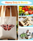 Paint Your Numbers - Blush Flutter Tote – Pink Butterfly Edition Paint by Numbers Kit