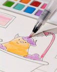 Watercolor Monster Painting Book - 30 pages