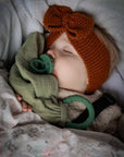 Comforter with teether, green