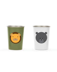 Red Rover Kids Animal Cup, Stainless Steel, Set 4, 10-Ounce