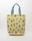 Kusuguru Japan Cat & French Bulldog Embroidered Tote Bag - Y