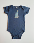 New Hampshire Baby Bodysuit - Camp
