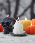 Ghost Candle – 100% Beeswax – Natural – 3” Handcrafted