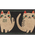 Danica Studio Meow Meow Coir Fiber Printed Doormat