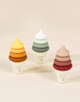 3 Sets of Silicone Stackable Ice Cream Cones (18 pcs)