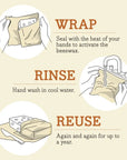 Bees Wrap Beeswax Reusable Bread Wrap - Snow Day
