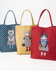 Kusuguru "Honey Bean Princes" Jacquard Tote Premium Chenille