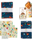 Bee's Wrap - Winter Wonderland Bread Wrap, Holiday Food Wrap