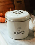 Compost Bin 0.8 Gallons - White