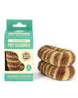 Ethical Global - Premium Boxed Pot Scourer (Twin Pack) - 100% Natural