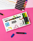 Erasable Silky Window Crayons - 12 colors