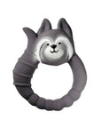 Natural rubber Teether Raccoon - Grey