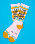 I Like Cats More Than People Gym Crew Socks