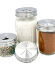 Mason Jar Lifestyle - 4 Pack Stainless Steel Spice Lids