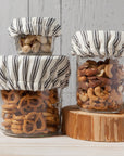 Ticking Stripe Mini Bowl Cover Set of 3